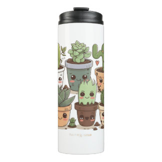 Cactus Florist Funny Succulent Lover Potted Plant Thermal Tumbler