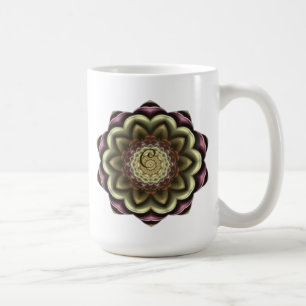Cactus Flower Kaleidoscope Mandala Coffee Mug