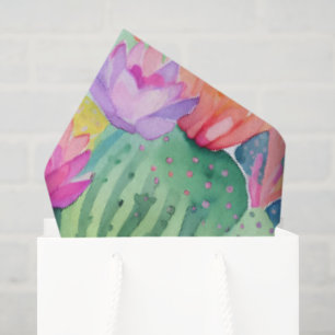 Cactus Flower LOCATION Watercolor Art Desert Tissue Paper