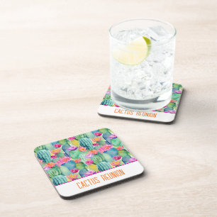 Cactus Flower Watercolor Art EVENT Desert Colourfu Coaster