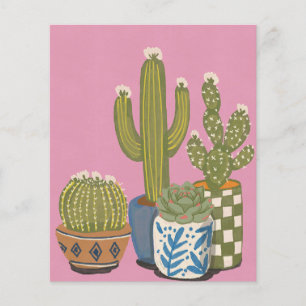 Cactus Flowers Pink Flyer