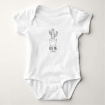 Cactus funny quote baby clothes