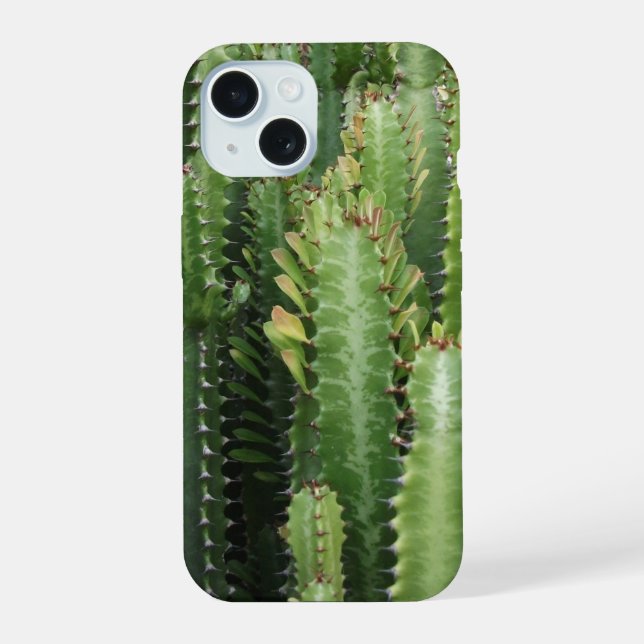Cactus Garden iPhone 15 Case (Back)