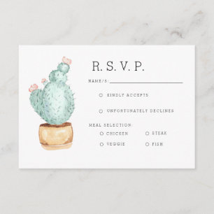 Cactus Garden   Watercolor RSVP