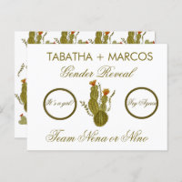 Cactus Gender Reveal DIY Faux Scratch Cards