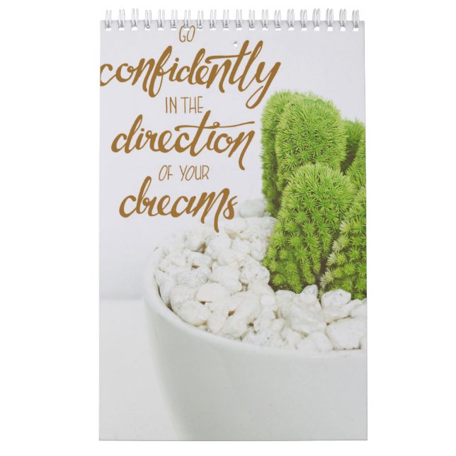 Cactus Go Confidently Calendar (Cover)