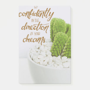 Cactus Go Confidently Post-it Notes