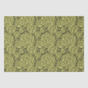 Cactus Green Abstract Pattern Tissue Paper