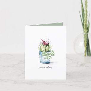 Cactus Greeting Card For Lover Birthday