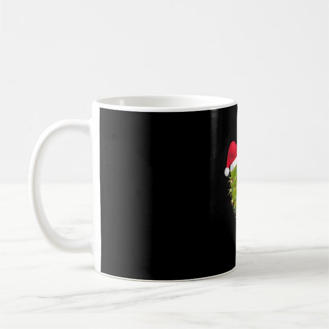 Cactus Heart Christmas Coffee Mug (Left)