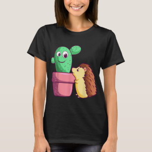 Cactus Hedgehog Love Gardener Cacti Garden Succule T-Shirt