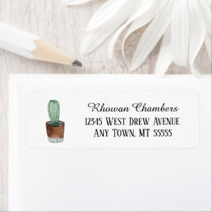 Cactus In A Pot Return Address