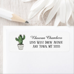 Cactus In A Pot Return Address