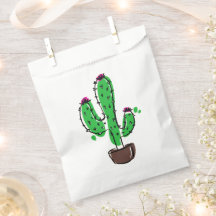 Cactus in Bloom Favor Bag