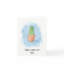 Cactus in Pot - Blue