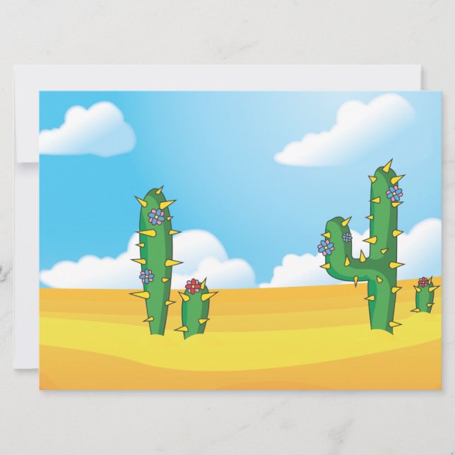 Cactus! Invitation (Front)