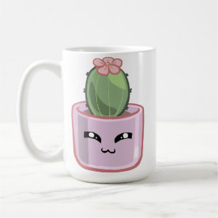 Cactus KawaiGreen Succulent Watercolor Plant Coffee Mug