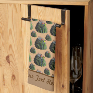 Cactus Kitchen Towel - Optional Personalization