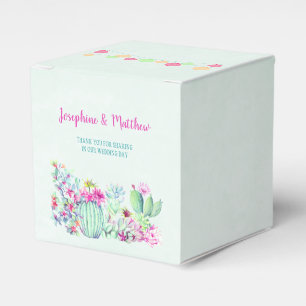 Cactus Lantern Fiesta Succulents Wedding Favor Box