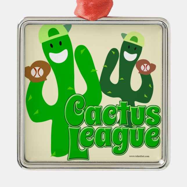 Cactus League Metal Ornament (Front)