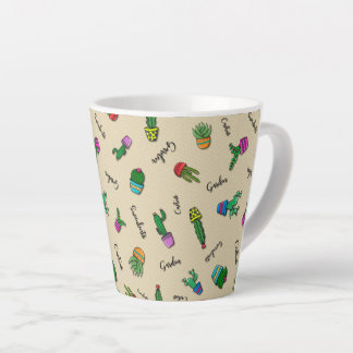 Cactus Line Latte Mug