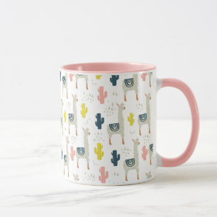 Cactus & Llamas Pattern Mug