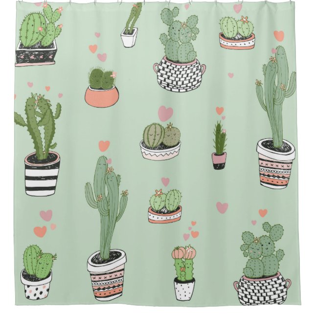 Cactus Love: Cute Cartoon Pattern. (Front)
