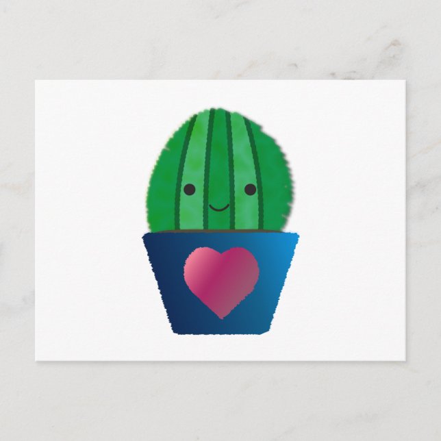 Cactus Love Holiday Postcard (Front)