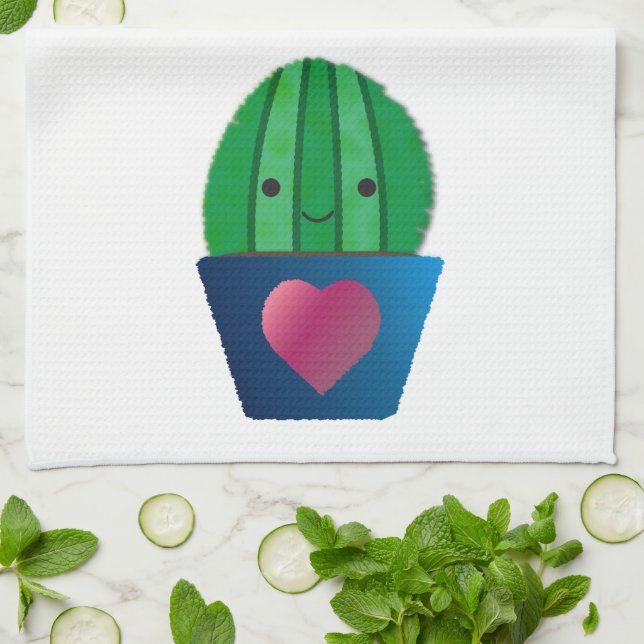 Cactus Love Kitchen Towel (Folded)