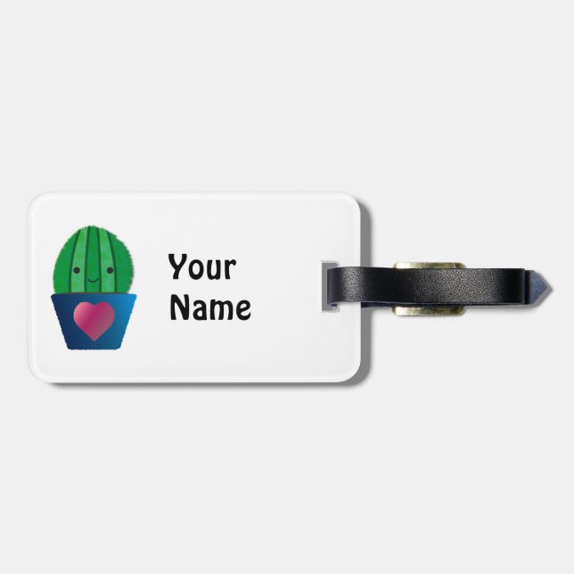 Cactus Love Luggage Tag (Back Horizontal)