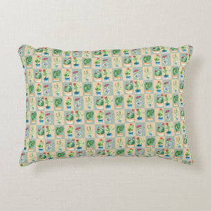 cactus love - watercolor accent pillow