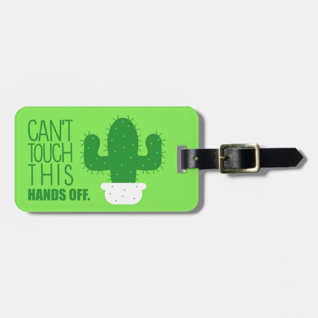 Cactus Luggage Tag (Front Horizontal)