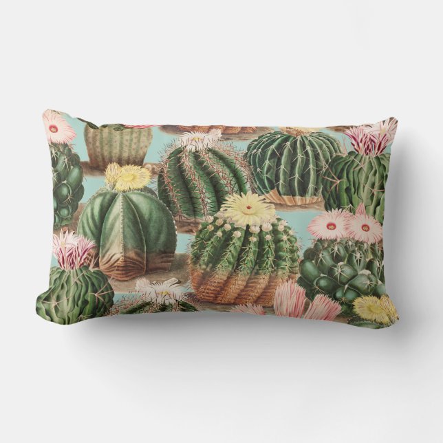 Cactus Lumbar Pillow (Front)