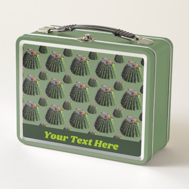 Cactus Lunch Box - Optional Personalization (Front)