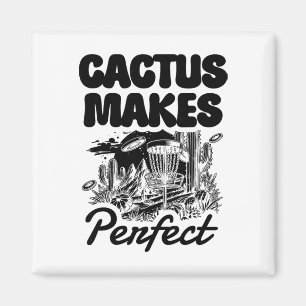 Cactus Makes Perfect Disc Golf Adventure  Magnet