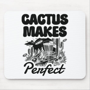 Cactus Makes Perfect Disc Golf Adventure  Mouse Pad