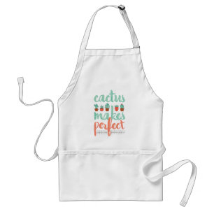Cactus Makes Perfect Little Cactus Plants Graphic Standard Apron