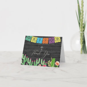 Cactus Mexican Thank You card