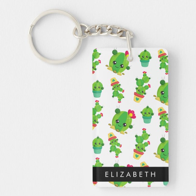 Cactus mignons, Cactus Motif, Succulent, Votre Nom (Devant)