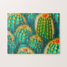 Cactus Motif 4 Photo Puzzles Internet Jigsaw Puz
