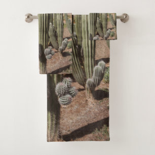 Cactus Oasis #1 #wall #decor #art  Bath Towel Set