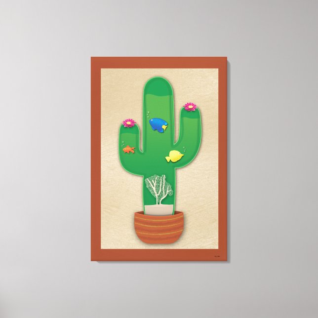 Cactus Oasis Canvas Print (Front)