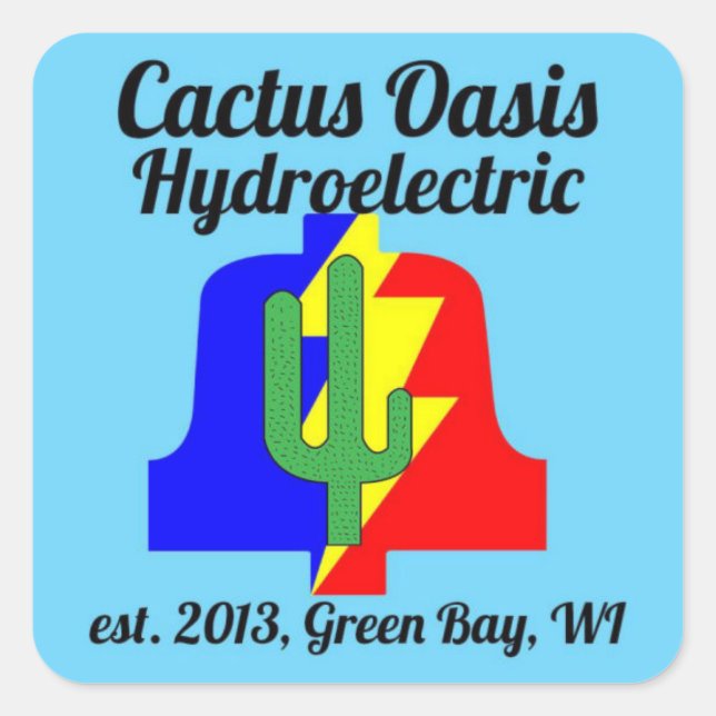 Cactus Oasis Hydroelectric Company Sticker (Front)