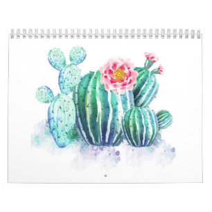 Cactus Painted Calendar