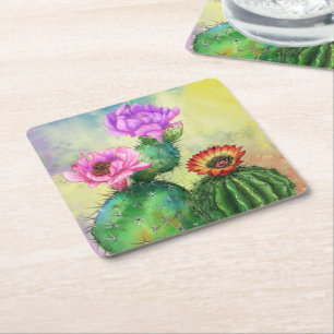 Cactus Paper Coaster