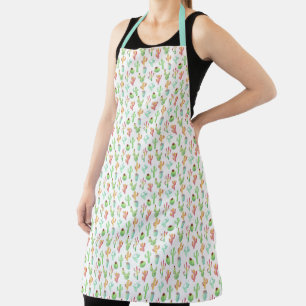 Cactus Pastel Watercolor Pattern Apron