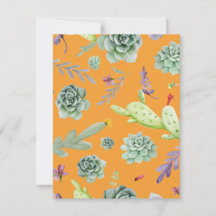 Cactus Pattern 11 Card