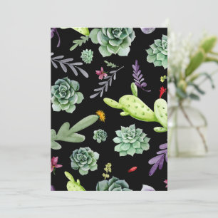 Cactus Pattern 2 Thank You Card