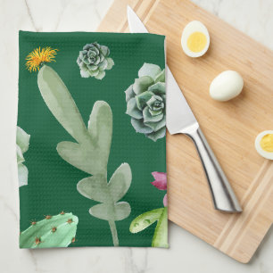 Cactus Pattern 3 Kitchen Towel