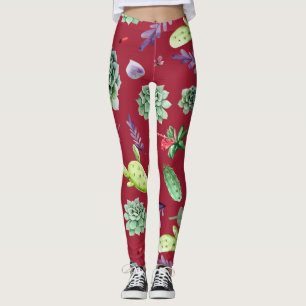 Cactus Pattern 4 Leggings